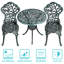 color  All Weather Table Set Antique Aluminium Bistro Dining Set-554425369