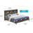 Elegant Transitional Gray Frame Bed