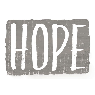 Hope Grey 2 - Wrapped Canvas Art Prints