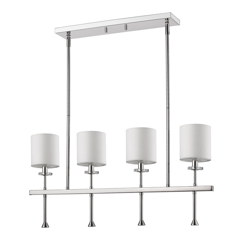 Vanegas 4 - Light Kitchen Island Pendant, Polished Nickel