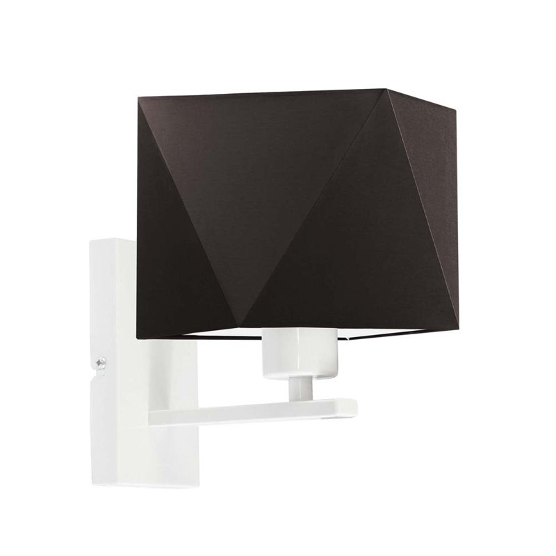 Awilda Armed Sconce, White, Brown