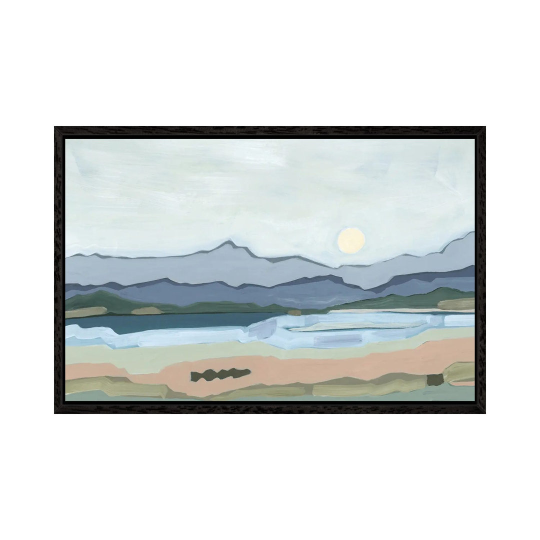 Moonrise Over The Valley, 2023 by Andrea Mejia - Gallery-Wrapped Canvas Giclée on Canvas