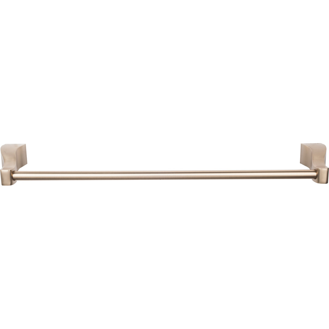 Aqua Single 31 1/4" Wall Mounted  Towel Bar Top Knobs 
