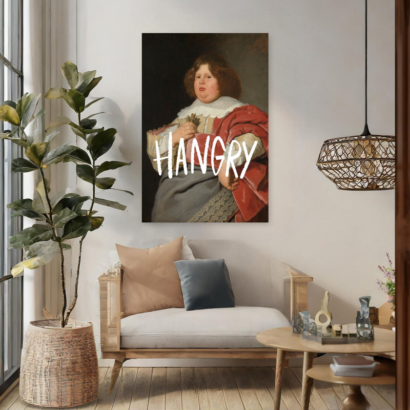 Art mural Hangry, H 48 po x l 32 po