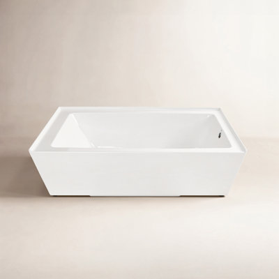 Aqua Eden 60" Rectangular Alcove Bathtub