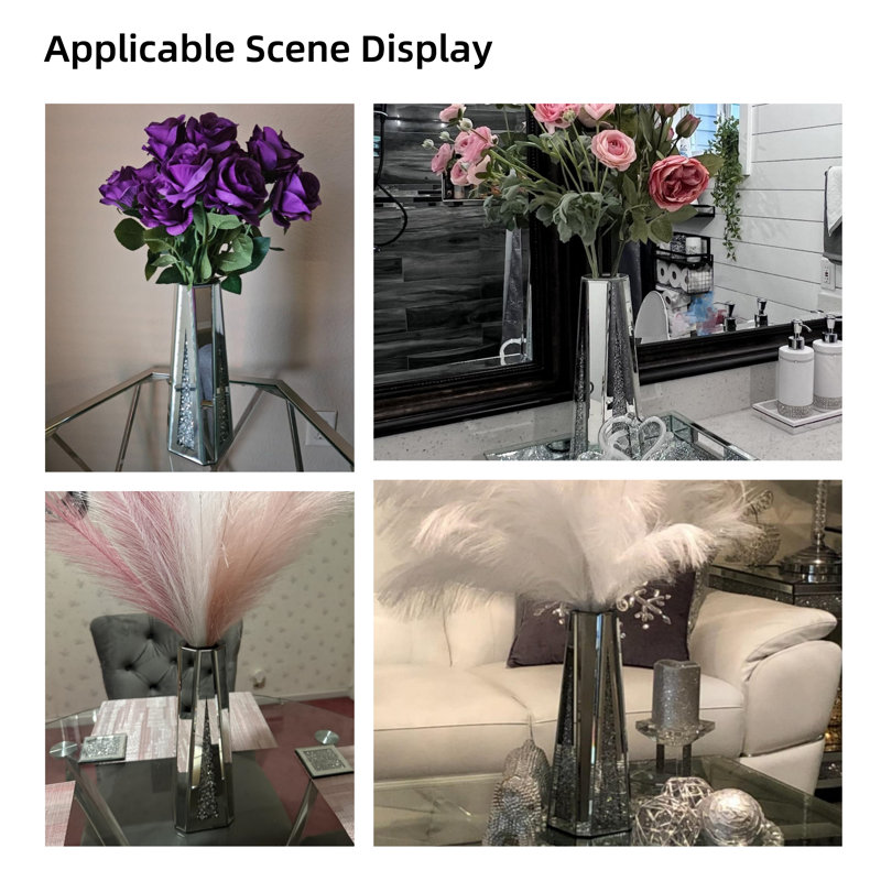 Handmade Glass Table Vase (Set of 2)