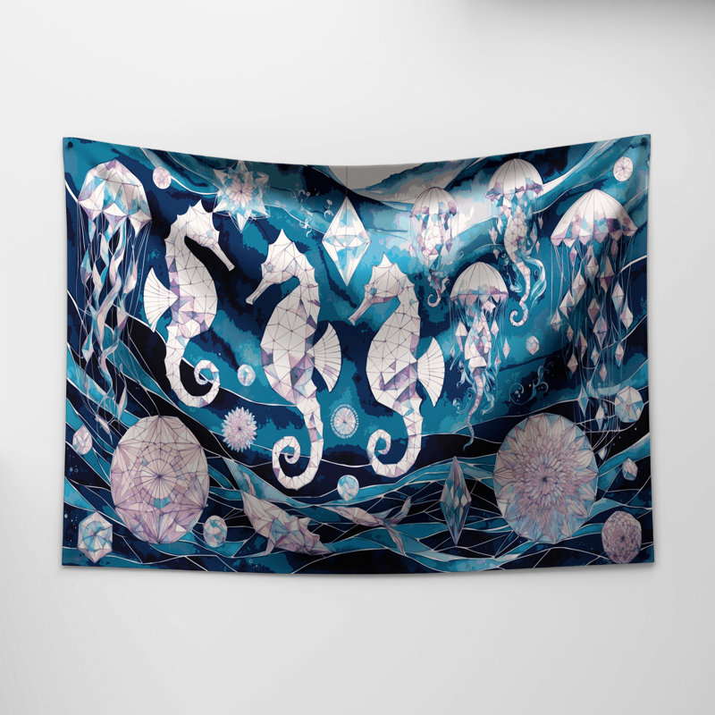 Tapisserie murale nautique, 68 po x 80 po