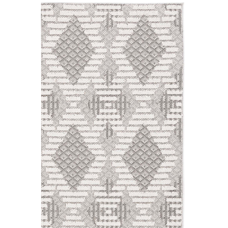 Tapis gris / ivoire Global 420, Tapis de couloir 2 pi 2 po x 8 pi