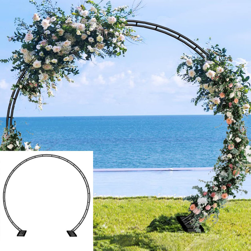 Très grande arche de mariage pour la cérémonie, Noir