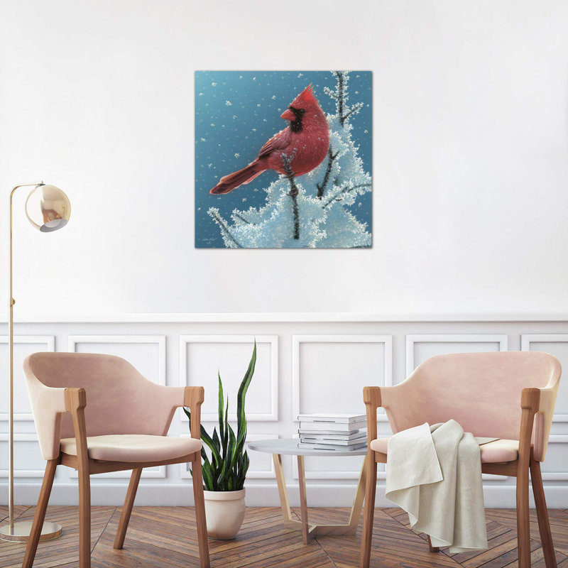 Cardinal - Cherry On Top by Collin Bogle - Painting on Canvas, 45.72 cm H x 45.72 cm W x 1.91 cm D, Wrapped Canvas