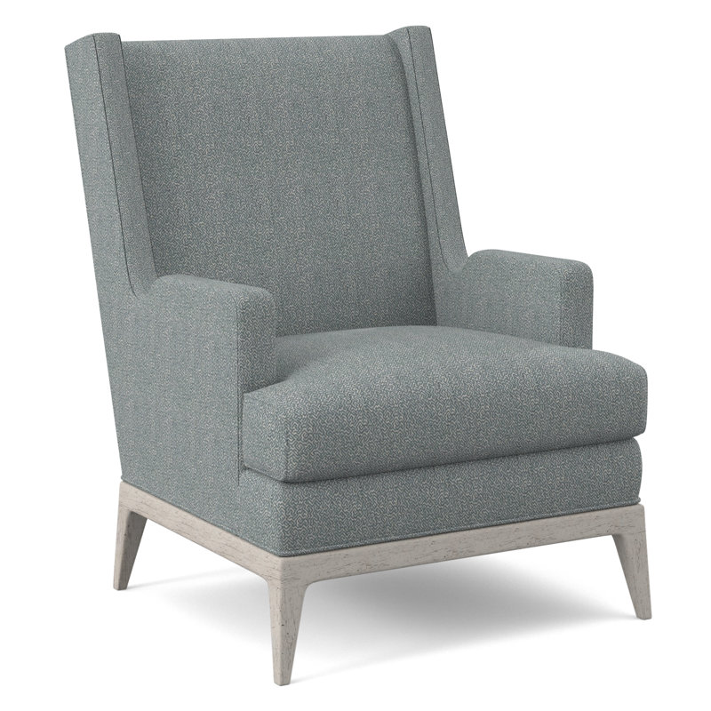 Fauteuil à oreilles de 29 po de large Cooper, Cyan Maya, Bisque