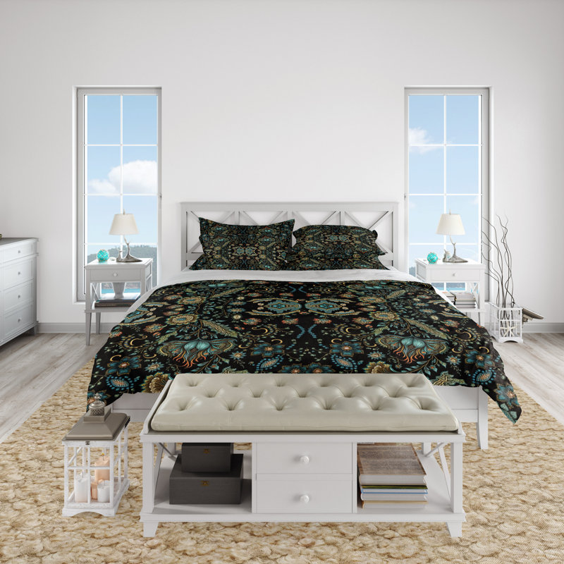 Abstract Duvet Cover, King Duvet Cover + 2 King Shams