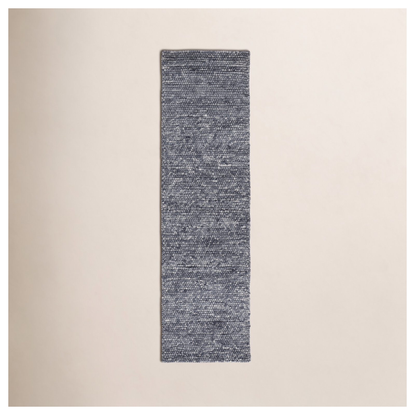 Elle Handmade Dark Gray Rug, Runner 2'3" x 6'