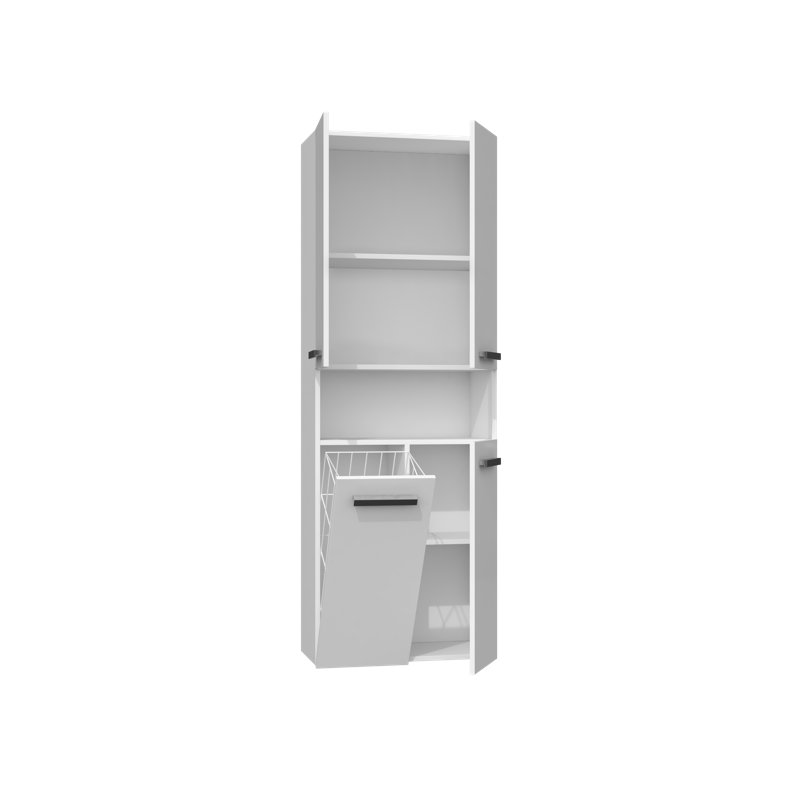 Cambree Linen Cabinet, High-gloss White
