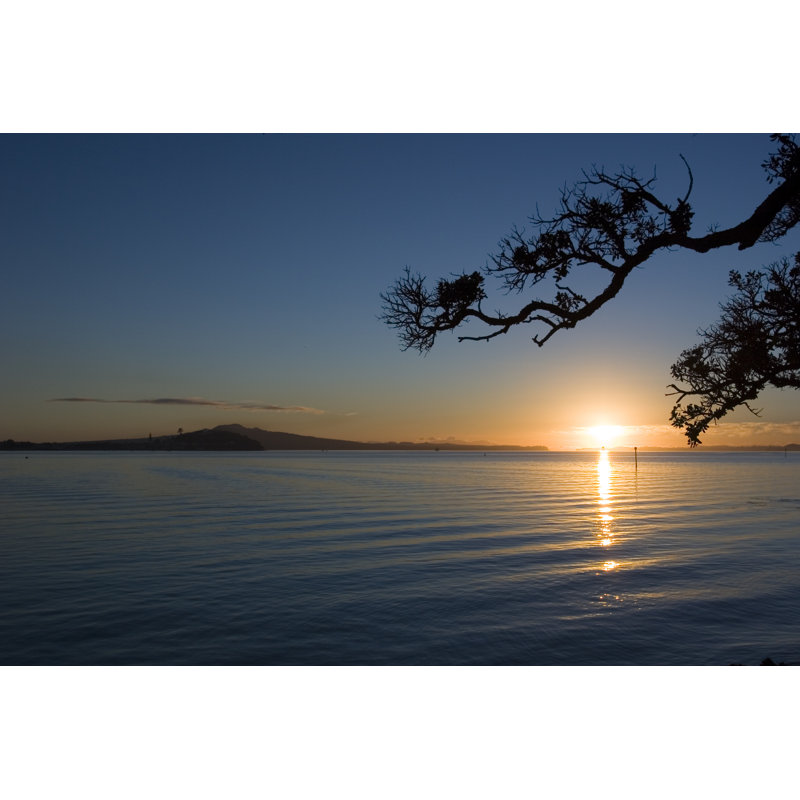 Sunrise Over Rangitoto Island - Wrapped Canvas Print, 51cm H x 76cm W x 3.8cm D