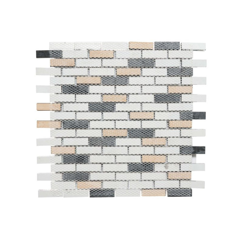Mixed 5/8×2 Brick Mosaic Tile