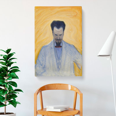 Portrait Of Ernest Thiel by Eugene Jansson - Wrapped Canvas