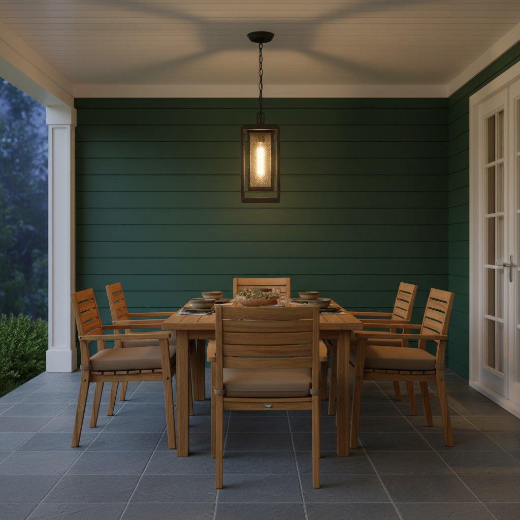 Natalina Outdoor Hanging Lantern, Oil Rubbed Bronze