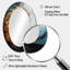 Miroir mural moderne bleu et doré Spiraling Majesty Vortex II-1208008250
