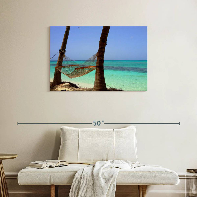 Plage tropicale paisible Gillard, H 24 po x l 36 po