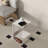 Modern Acrylic End Table With Storage C-Shaped Side Table-834471715