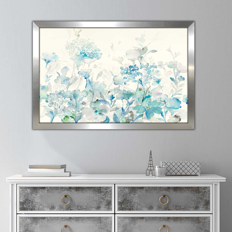 Motif de jardin translucide bleu, H 35,5 po x l 51,5 po x P 0,75 po