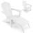 Calaway Outdoor Adirondack Chair With Ottoman-475402707