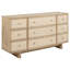 Commode 9 tiroirs Beige Oak