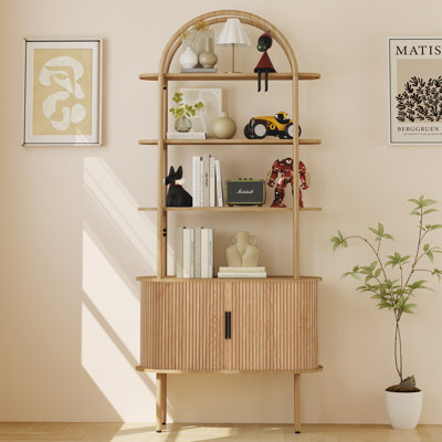 Étagère à livres 71 "avec armoire