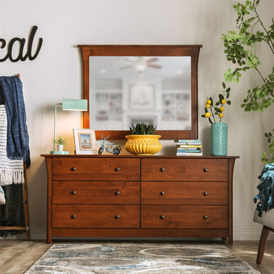 Commode standard à 6 tiroirs avec Miroir