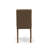 3 Piece Kitchen Table & Chairs Set Contains a Round Dining Table with Pedestal and 2 Coffee Linen Fabric Parson Dining Chairs, 42x42 Inch, Mahogany-1845080494-1845080495-1774428131