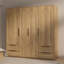 Tasharra 4 Door Manufactured Wood Wardrobe