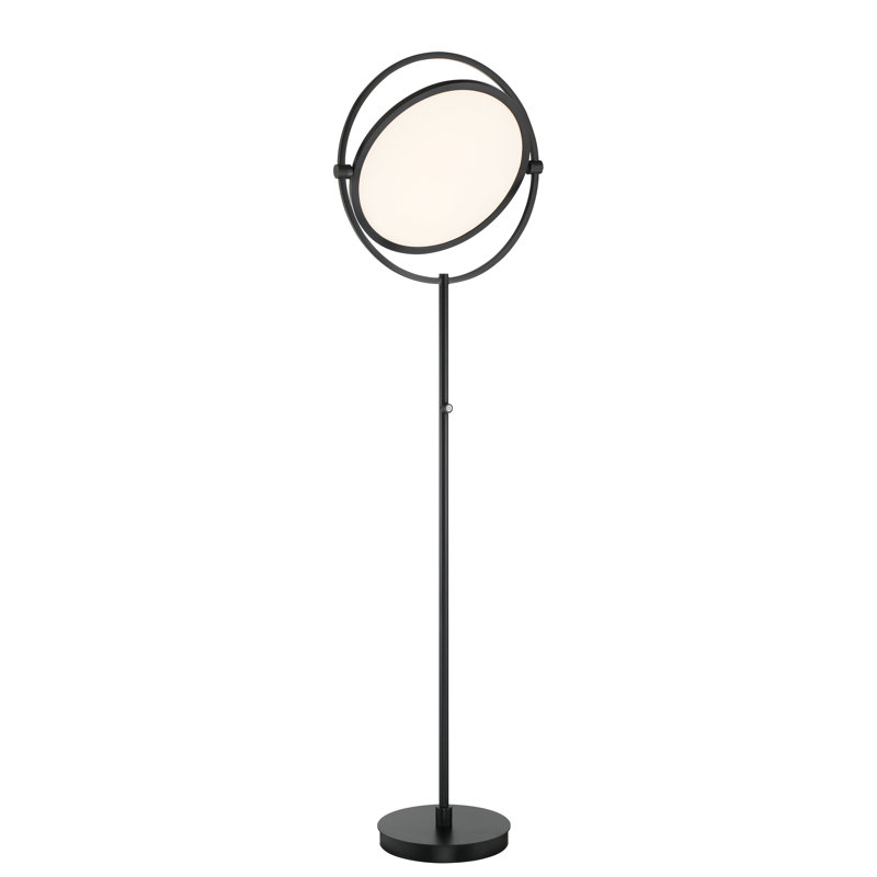 Jenaye 64'' Coal LED Traditional Floor Lamp