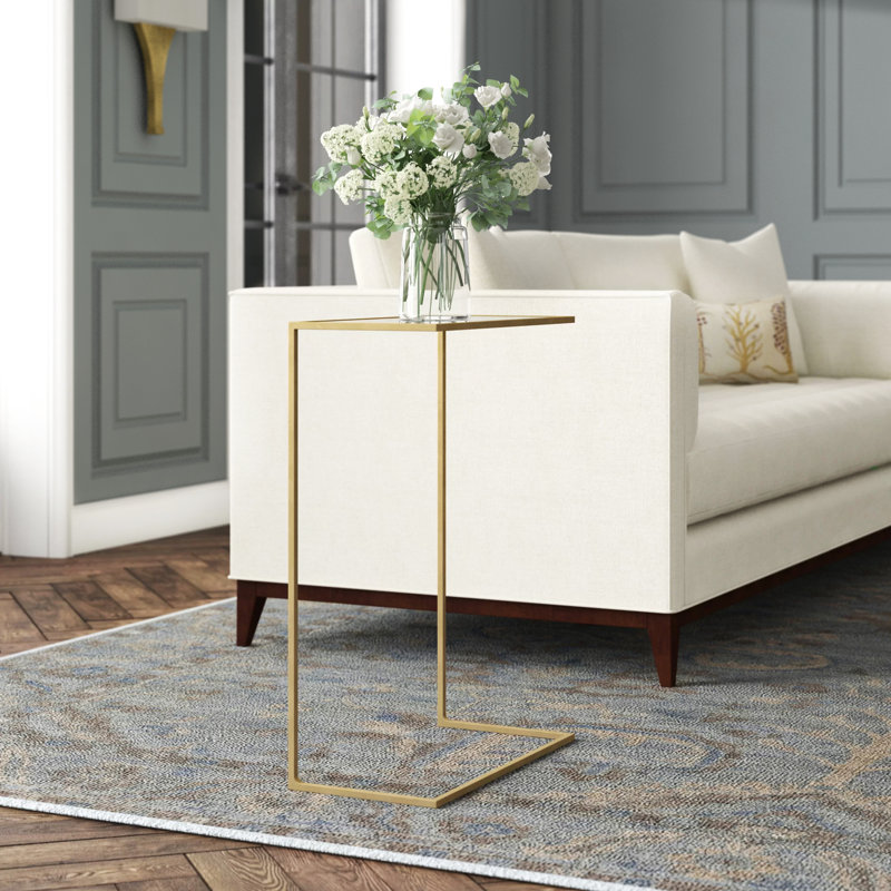 Rico End Table, Gold Leafed