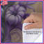 Housses de couette à motif floral violet gris-123420150