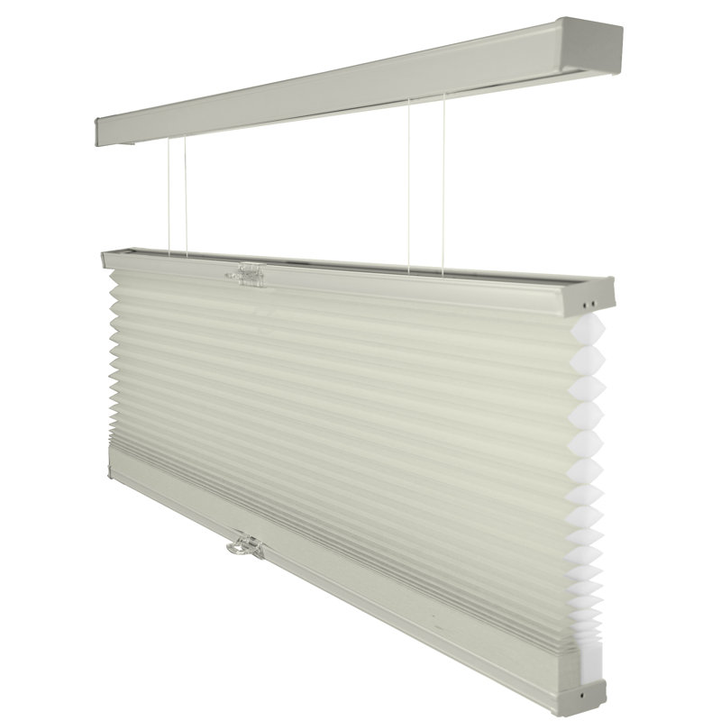 Semi Sheer Cellular Shade, Light Green, 27"W x 72"L