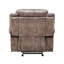 Fauteuil inclinable et oscillant en velours Zubaida