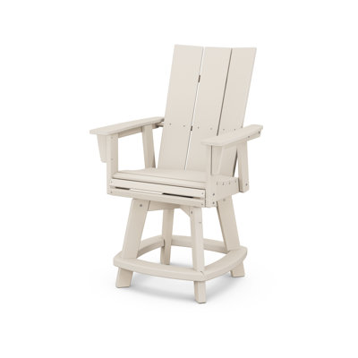Chaise de comptoir pivotante Modern Curveback Adirondack