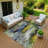 Machine Washable Indoor/Outdoor Boruta ACN2242 Abstract Rug-1951803245