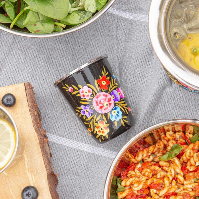  Picnic Tumblers - Carbon Pansy, 300 ml.