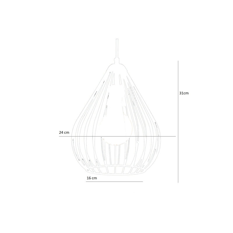 Luminaire suspendu sphérique 3 lumières, Noir
