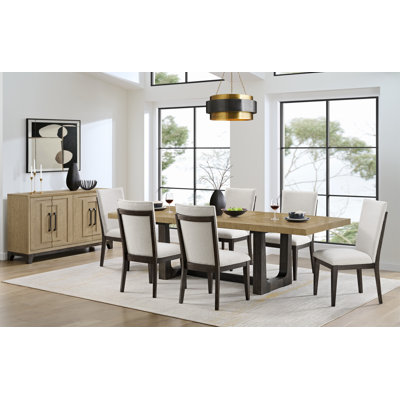 Dining Table Set With Six Dining Chairs