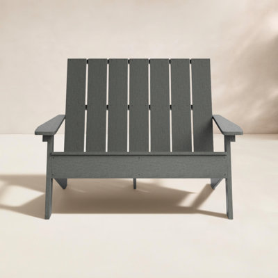 Byrnes Recycled Plastic Double Adirondack Loveseat