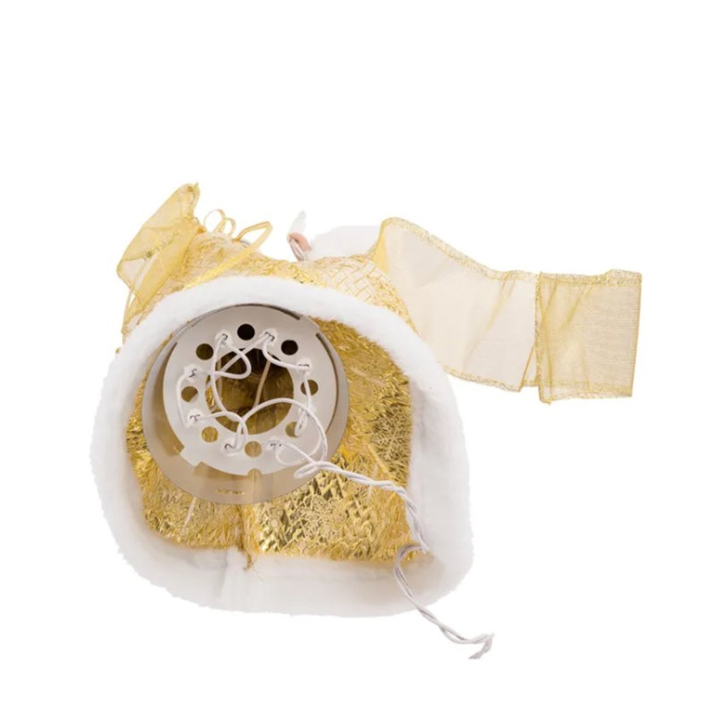 13.75'' Fabric Christmas Lighted Shatterproof Tree Topper