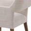 Booker Oak Wood Upholstered Dining Chair, Cream