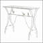 Console 43 po x 16,5 po x 34 po avec perchoir fantaisiste, construction en fer vieilli, table d'appoint avec pieds torsadés pour le vestibule ou le salon
