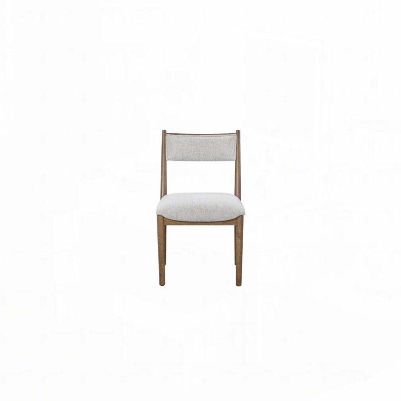 Chaises de salle à manger rembourrées, Marron clair
