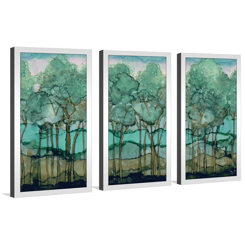 «Green Tree Grove» par Elizabeth Medley - cadre photo imprimé multi-pièces, L 52,5 po x H 33,5 po x P 1 po