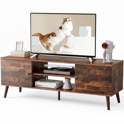 Meuble télé 65 po avec tablettes réglables Josebe