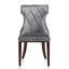 Chaise d'appoint en velours et hêtre Reine-115235572